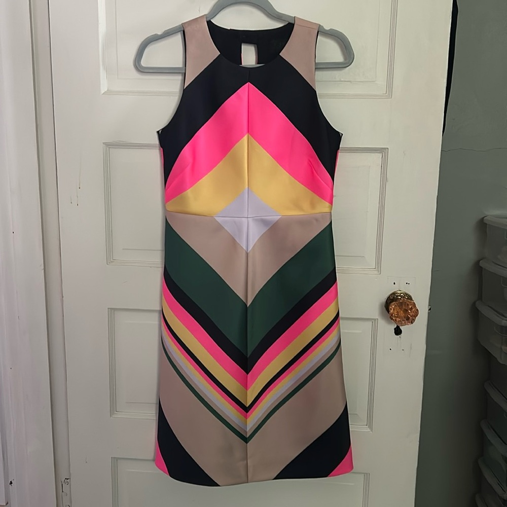 JCrew Collection Pop Stripe Sheath Sz 0